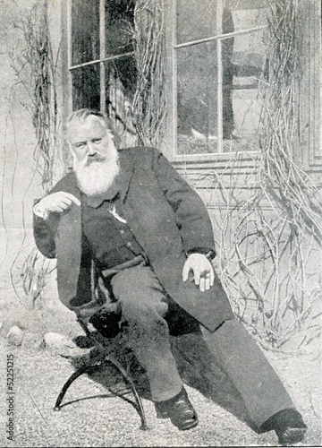 Photo: Portrait of german composer Brahms Portrait of german composer Brahms