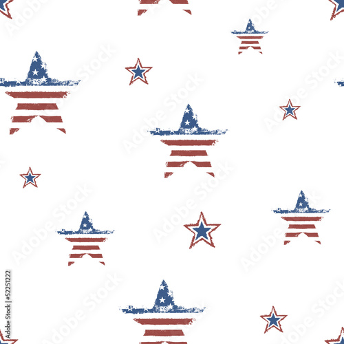 Vector: Seamless patriotic ornament for Fourth July Celebration. Vector, Seamless patriotic ornament for Fourth July Celebration. Vector,
