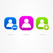 Vettoriale: Social network people icon Social network people icon