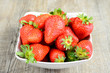 cup of strawberries