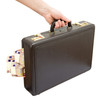 hand and suitcase