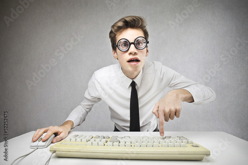 Photo: ironic businessman ironic businessman