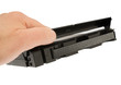 hand and videotape