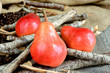 red pears