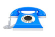 Illustration: Old phone isolate on white background Old phone isolate on white background