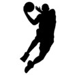 basketball player with ball