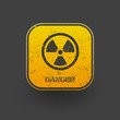 Sign radiation icon. Vector eps10