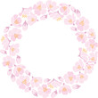 Round backround with apple blossom