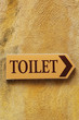Sign toilet.