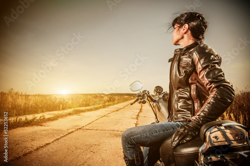 Photo: Biker girl Biker girl