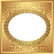 golden background with  transparent space insert