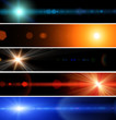 Abstract web banner light