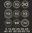 Grunge anniversary rubber stamp