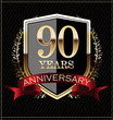Anniversary golden label