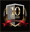Anniversary golden label