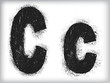 grunge letter