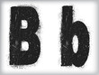 grunge letter