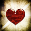 retro love heart