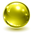 Vector: 3D glass sphere gold 3D glass sphere gold