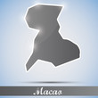 shiny icon in form of Macao / Macau