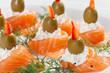 salmon and cheese appetizer