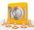 Illustration of a decorative restaurant icon