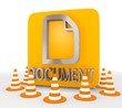 Illustration of a decorative document icon