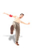 Dancer with naked chest