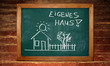 Kreidetafel - Eigenes Haus