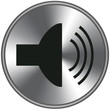 Bottone metallico audio