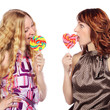 Two Women with Lollipop