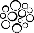 Vector: Comic round speech bubbles. Comic round speech bubbles.