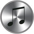 Bottone metallico musica