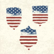 Vektor: Shield shaped american flag. Vector, EPS10 Shield shaped american flag. Vector, EPS10