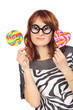 Photo: Crazy Woman With Lollipop Crazy Woman With Lollipop