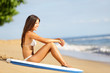 Beach lifestyle people - woman enjoying summer
