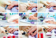 Manicure. Care of fingers of hands, cleaning, covering a varnish