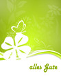 Karte Klee alles Gute