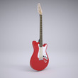 Red electric guitar