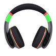 Stylish black headphones