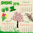 Spring Calendar 2014