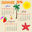Summer Calendar 2014 Summer Calendar 2014