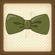 Vintage Card with Bow-Tie, Happy Fathers day