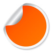 Orange vector sticker