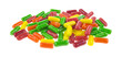 Assorted fruit flavor chewing gum