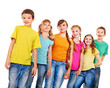 Photo: Group of teen people. Group of teen people.