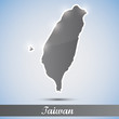 shiny icon in form of Taiwan