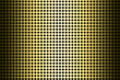 trame de ronds blancs dégradés métal Or fond noir