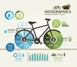 Modern Design bicycle template / can be used for infographics /