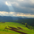 Spring landscape in the Carpathian mountains